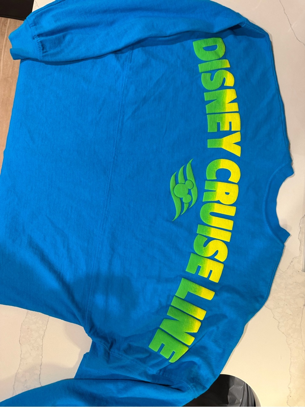 Disney Bright Blue Tee with Lime Green